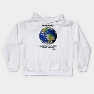 Flat Earth Society: Light Color Kids Hoodie